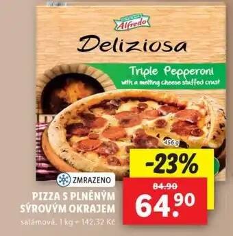 Lidl PIZZA S PLNĚNÝM SÝROVÝM OKRAJEM nabídka
