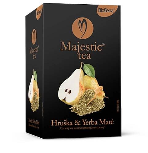 Majestic Tea hruška a yerba maté