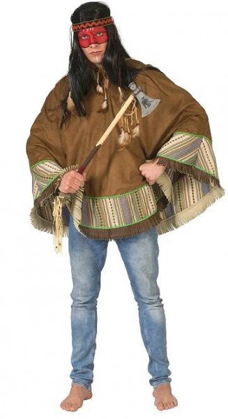 Pánský kostým Indián pončo