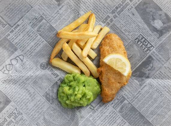 Battered Fish, Chips and Mushy Peas (Foodie Photo)