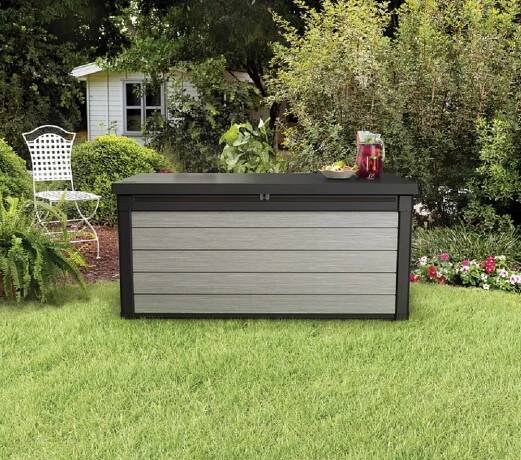 Keter Zahradní box/lavice Denali DuoTech 380l, hnědošedá, 122,9 x 62,1 x 70,6 cm