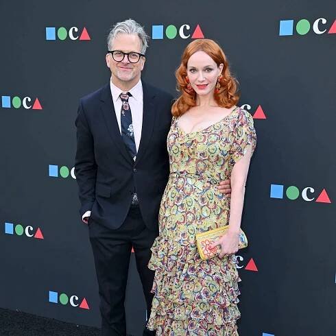 Christina Hendricks and George Bianchini