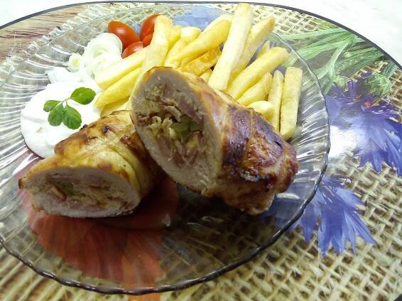 Kuřecí roládka z horkovzdušné fritézy