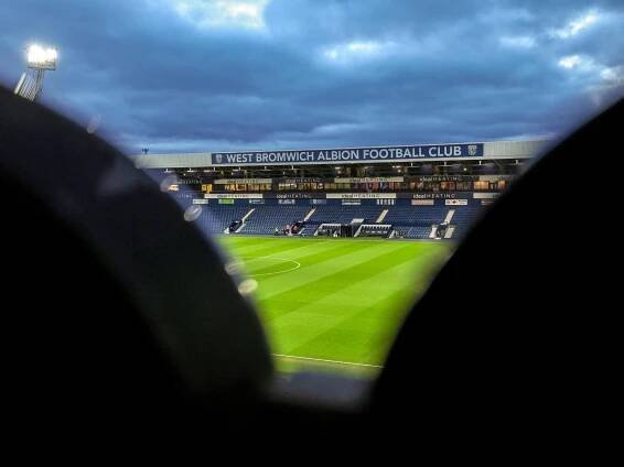A general view of The West Stand at The Hawthorns shot from the East Stand 
