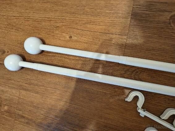 Tyč na záves a záclonu IKEA bíla