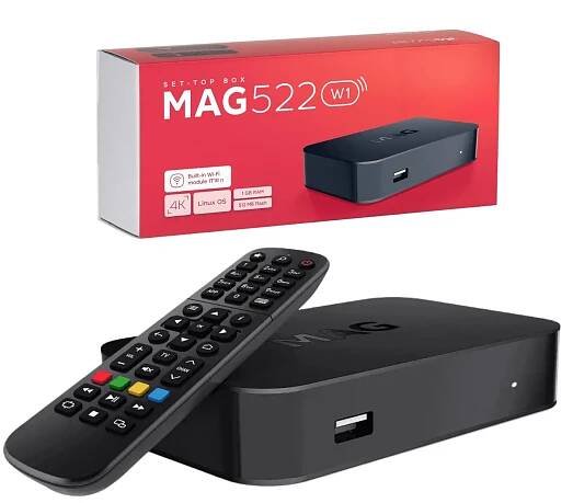 MAG 522w1 IPTV With Built-in 1T1R n Wifi Module 4K Set-Top Box