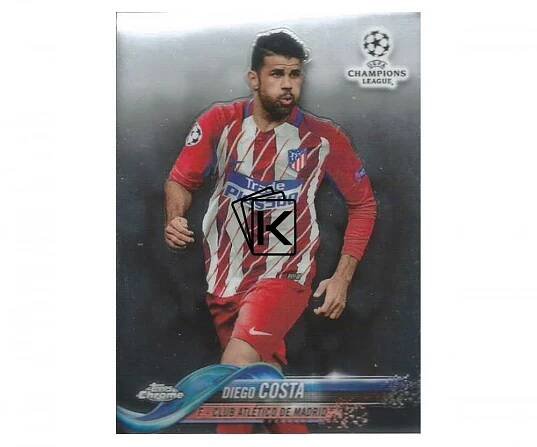 Fotbalová kartička Topps Chrome 2017-18 Champions League 81 Diego Costa – Club Atlético De Madrid