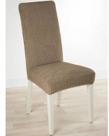 Super strečové potahy GLAMOUR oříškové židle s opěradlem 2 ks 40 x 40 x 60 cm