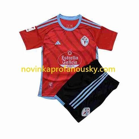 Celta de Vigo Dres Venkovní Fotbalové Dresy pro Děti 2023-2024 Krátký rukáv