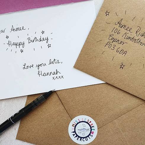 'Sending You Love' Paper cut Card