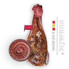 Fermin Serrano Shoulder Bone-In Ham White pig Cereals Herbs 12 months High quality Intense flavor Complex Nuts Spices Lovers of Serrano ham Good quality Affordable price Easy to consume Ideal for special occasions For sharing with friends and family Fermin Spanish Serrano ham Aperitif Main course Tapas