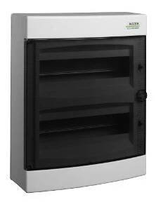 NOARK 101500 PNS 24T Plastová rozvodnice, průhledné dveře, na omítku, IP40, 2x12 mod.