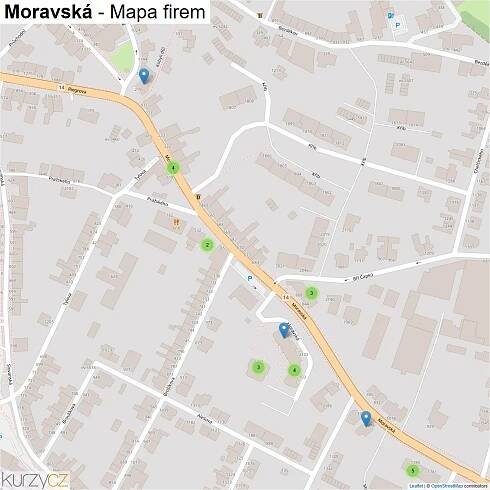 Moravská - mapy | Kurzy.cz