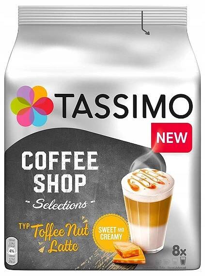 Kávové kapsle TASSIMO Jacobs Nut Latte 268g