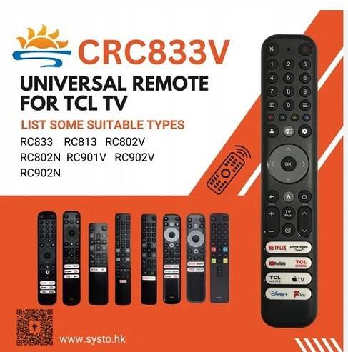 Univerzální dálkový ovladač pro TCL LED TV NETFLIX RC902V RC901 RC802N CRC833V Stav balení originální