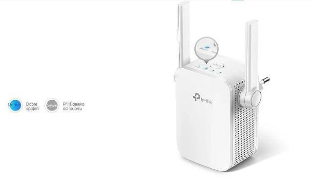 Wi-Fi extender TP-Link RE305 AC1200 bílá barva

