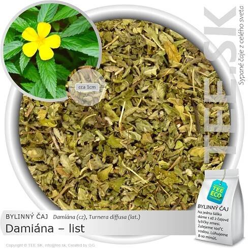 BYLINNÝ ČAJ Damiána - list (30g)