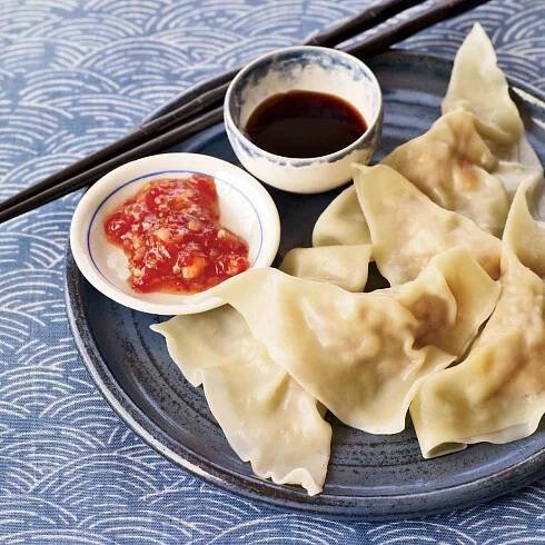 Boiled Shrimp and Pork Dumplings with Bamboo Shoots
