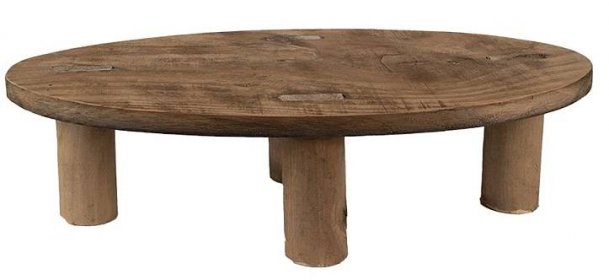 Dekorační květinový dřevěný oválný stolek - 40*20*11 cm - Clayre & Eef - 6H2219 - LaHome.cz