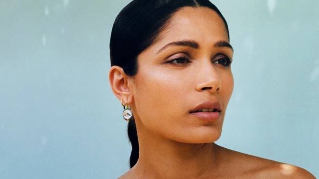 Get Freida Pinto’s pared-back summer makeup look in 5 simple steps