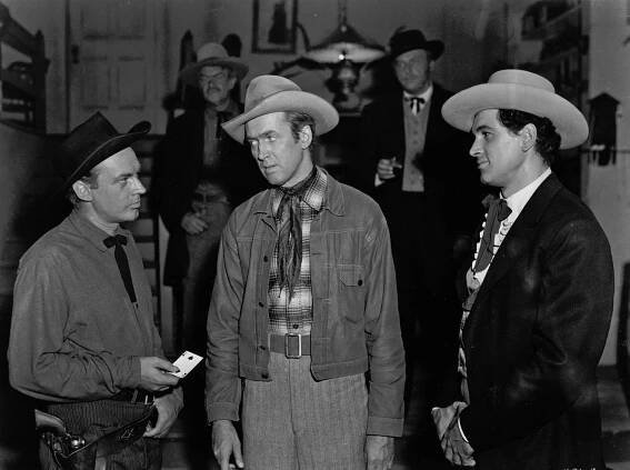 U řeky - Z filmu - Arthur Kennedy, James Stewart, Rock Hudson