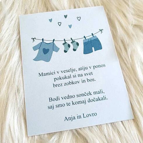 Voščilnica za rojstvo
