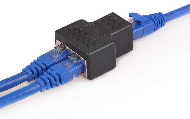 RJ45 Ethernet LAN síťový rozbočovač Y dvojitý adaptér 3portový spojovací konektor