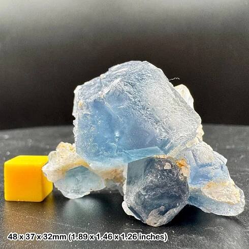 Grade a celestine with calcite specimen – genuine crystal, darai laman, afghanistan + coa
