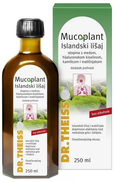 Dr. Theiss, Mucoplant IslaNdski Lichen, 250 ml, med a kyselina hyalurónová