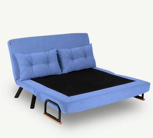 Pohovka futon Sandy (modrá)