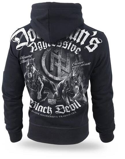Pánská mikina se zipem Dobermans Aggressive Black Devil II BZ198A - LegalShop.cz