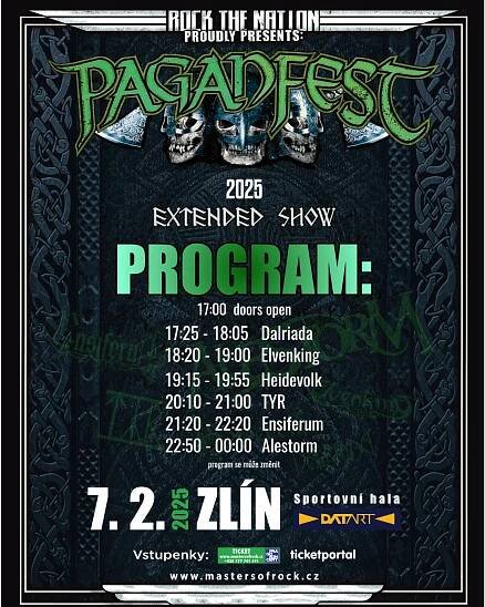 PAGANFEST 2025 startuje ve ZLÍNĚ už za týden! Podívejte se na časový harmonogram akce! | PRAGOKONCERT BOHEMIA, a.s.