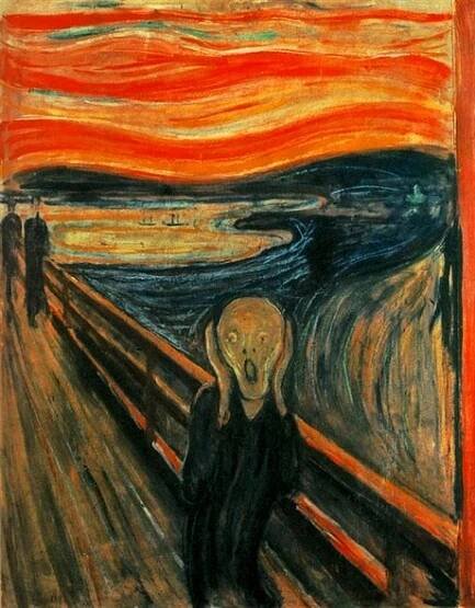 Edvard Munch, obraz Výkřik (1893).