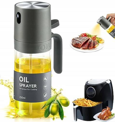 Postřikovač na olivový olej Dávkovač Atomizér Sklo 250 ml