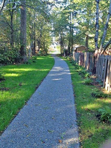 Pathways created with stabilized gravel foundations – CORE Landscape