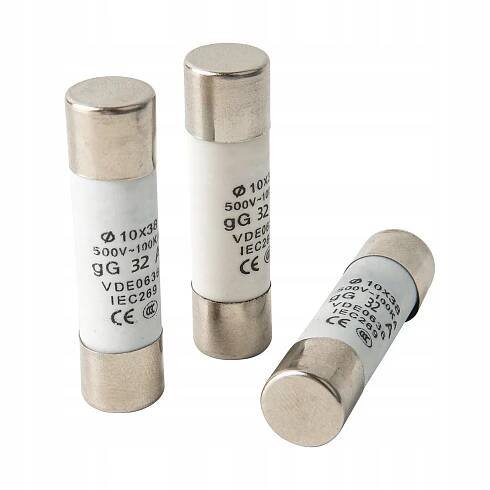 Keramická pojistka, okamžitá 32A 500V 10*38MM 10 Ks EAN (GTIN) 6977186120515