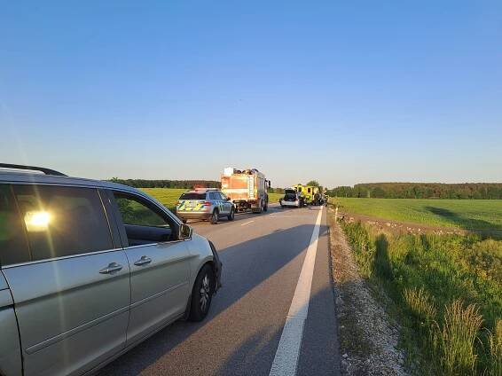 Nehoda uzavřela hlavní tah na Hradec na Táborsku. U Řípce se tvoří kolony
