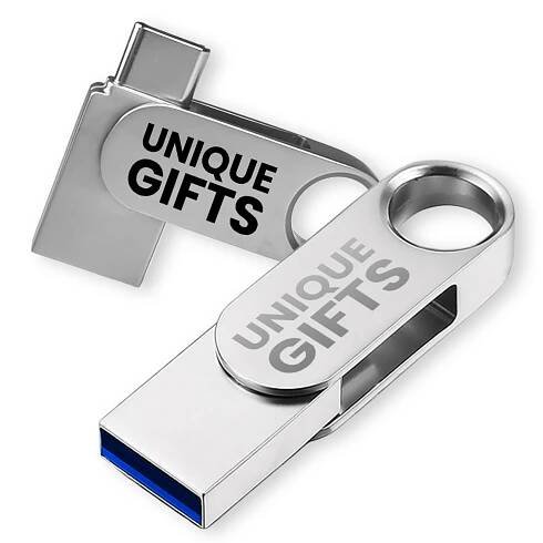 Mini USB flash disk s USB-C a USB-A konektory | handico