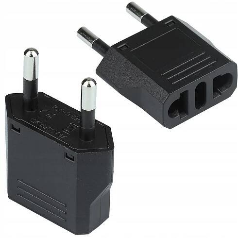SÍŤOVÝ ADAPTÉR ZÁSTRČKA typu C ADAPTÉR USA UK pro EU PL