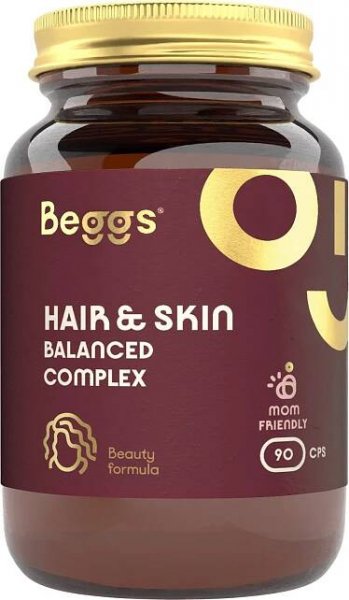 BEGGS Hair&skin balanced complex 90 kapslí (Vitamíny na pleť) - Vícesložkové