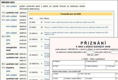 Daň z příjmů za rok 2023 a v roce 2024 - formuláře, přiznání, zákony, termíny, splatnost daně a další informace | Kurzy.cz