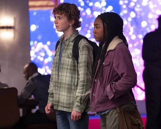Percy Jackson a Olympané - Svezeme zebru do Las Vegas - Z filmu - Walker Scobell, Leah Jeffries