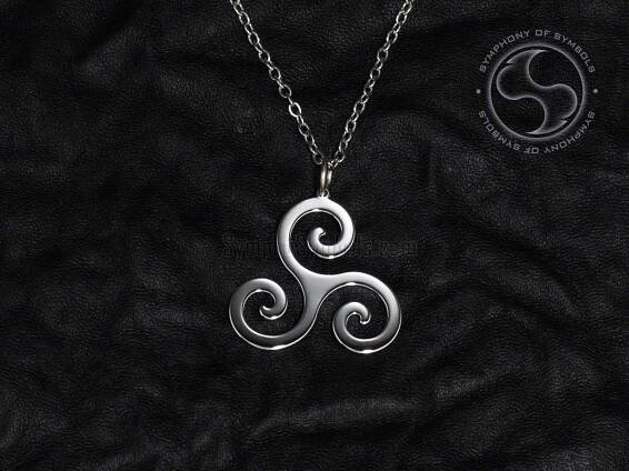 Triskelion Symbol Necklace