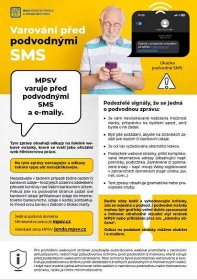 MPSV varuje před podvodnými SMS a e-maily!