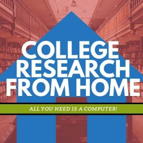 College Research From Home Banner