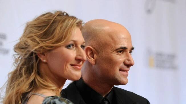 Andre Agassi and Steffi Graf celebrate milestone that's taken them away from Las Vegas family home