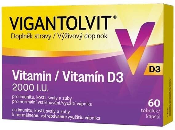 Vigantolvit D3 2000 I.U. 60 tobolek - sleva 13 %