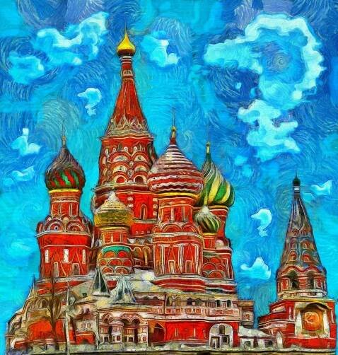 Moskva, Kostel, Rusko, Architektura