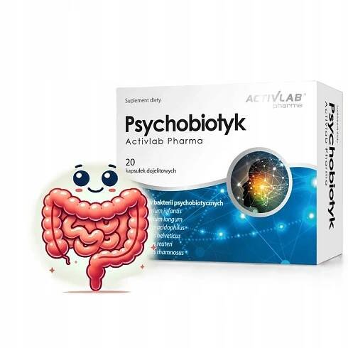ACTIVLAB PSYCHOBIOTIK 20k PROBIOTIK DOPAMINOVANÝ SEROTONIN KMENY BAKTERIÍ