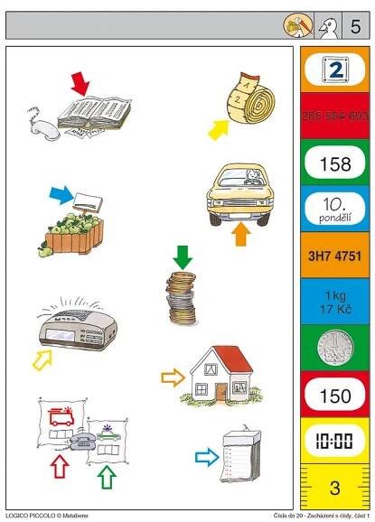 Logico Piccolo - Začínáme počítat – Čísla do 20, Zacházení s čísly, část 1